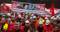1400 Stahlkocher legen die Arbeit nieder