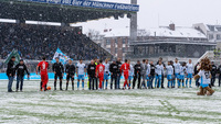 MAN und BGL schickten Brummi-Fahrer als Einlauf-Eskorte zum TSV 1860 Spiel